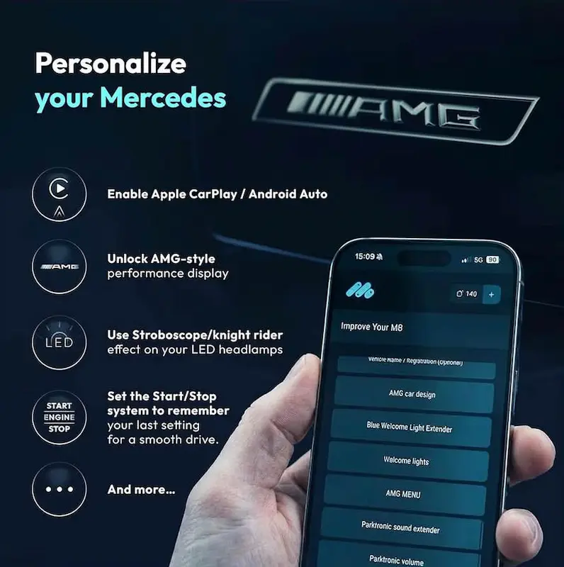 Aktywacja menu AMG w Mercedesie