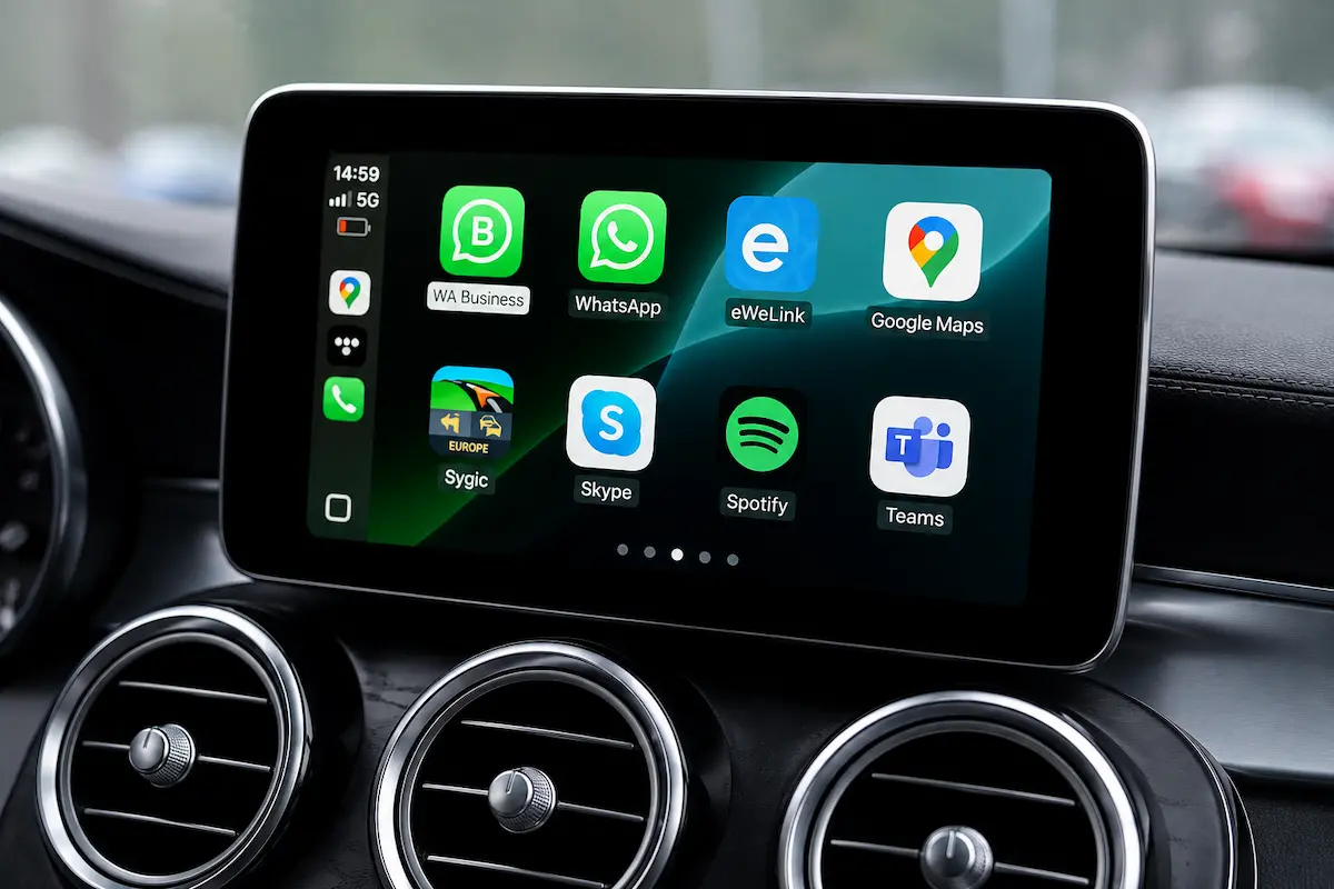 Aktywacja CarPlay i Android Auto w Mercedesie