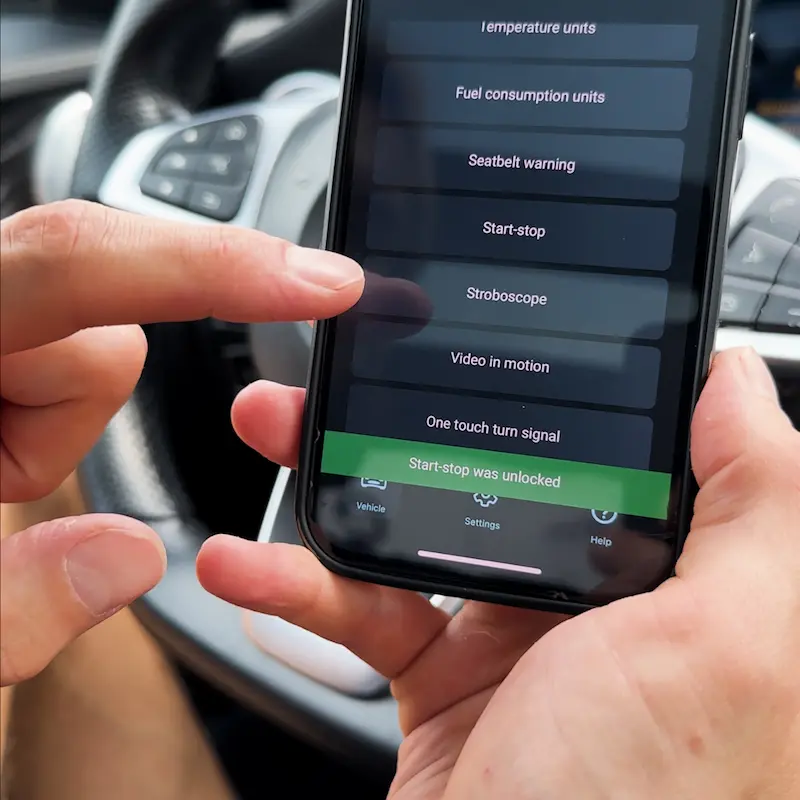 Aktywacja pamięci Start-Stop w Mercedesie
